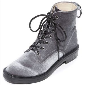 Brand New Dolce Vita Velvet Bardot Combat Boots